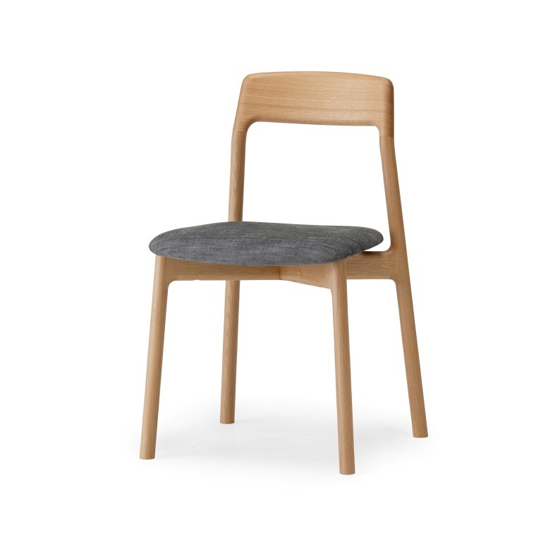 A dining chair without arms. It is one of the most simple design chair.