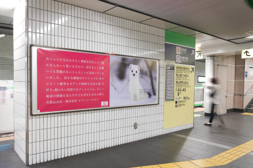 An information board on the wall of some subway station