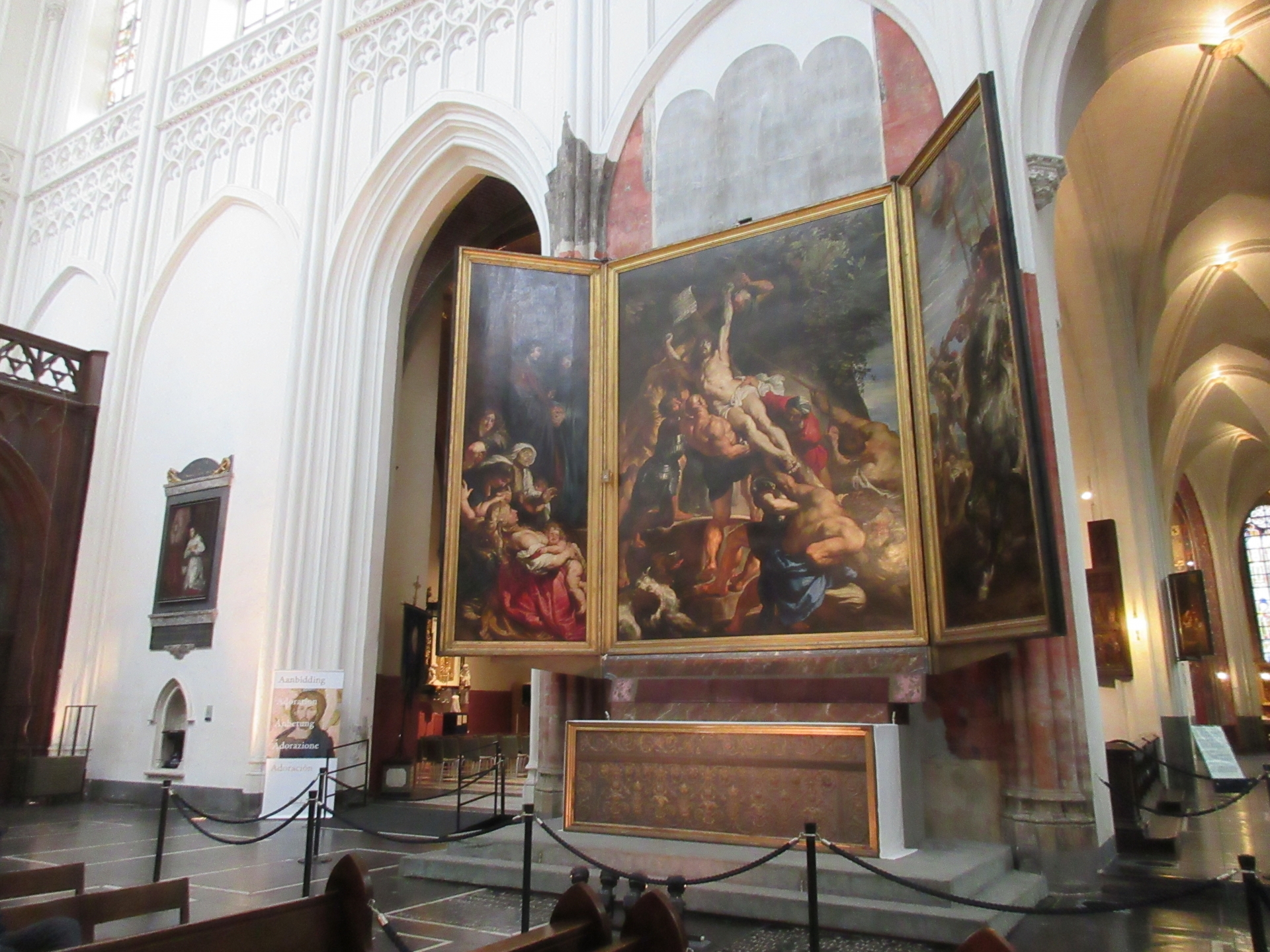 The Elevation of the Cross by Rubens in the Cathetral of Our Lady