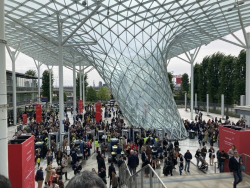 The entrance of the Milano Salone at Rho Fiera